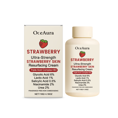 OceAura 草莓肌肤保湿霜 温和呵护皮肤清爽不黏腻细腻肌肤保湿霜